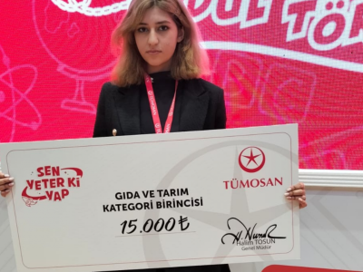 TÜMOSAN Yarışmasında Türkiye Birincisi Rümeysa ŞANCI