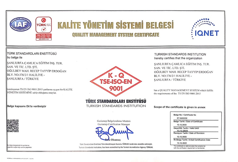Şanlıurfa Çamlıca Koleji