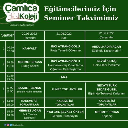Şanlıurfa Çamlıca Koleji